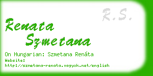 renata szmetana business card