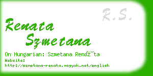 renata szmetana business card